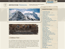 Tablet Screenshot of adventuretrekking.com